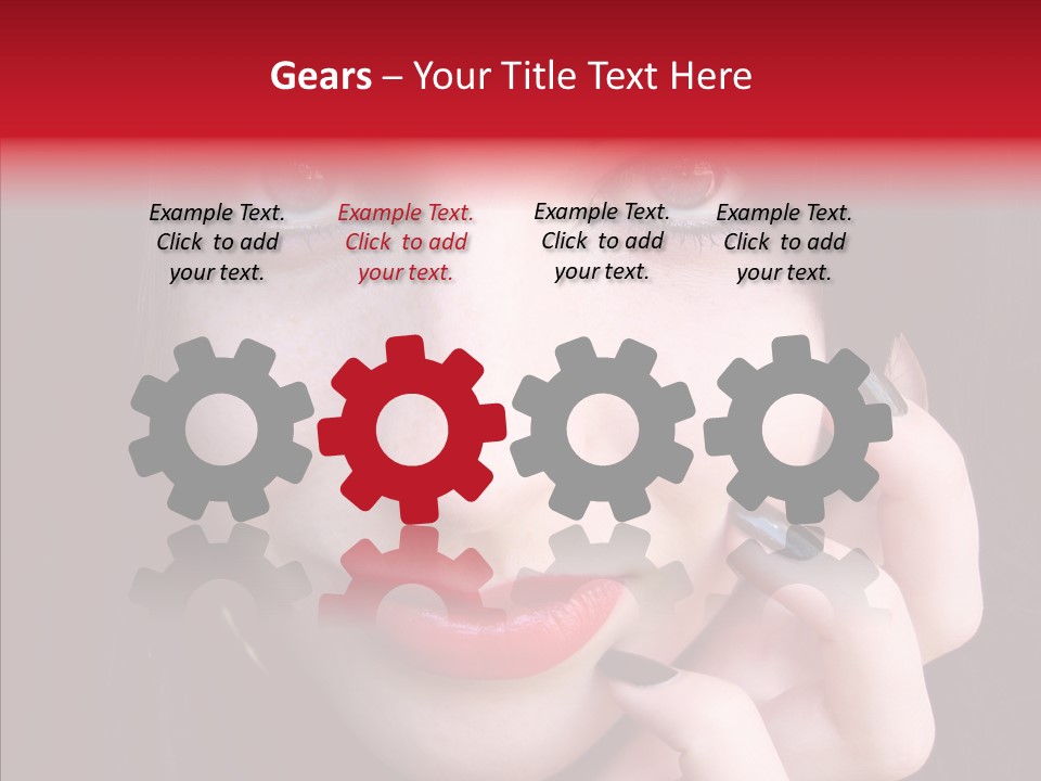 Woman Black Eye PowerPoint Template