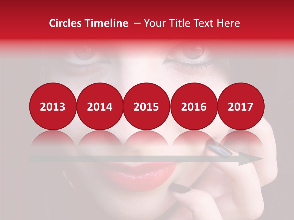 Woman Black Eye PowerPoint Template