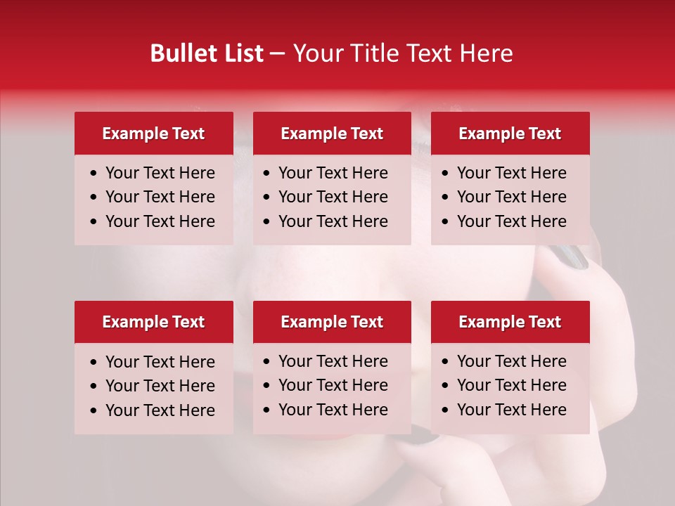 Woman Black Eye PowerPoint Template