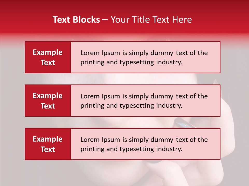 Woman Black Eye PowerPoint Template