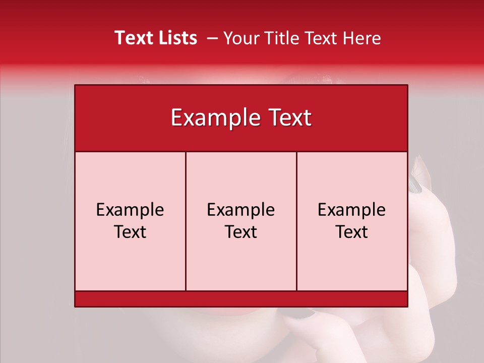 Woman Black Eye PowerPoint Template