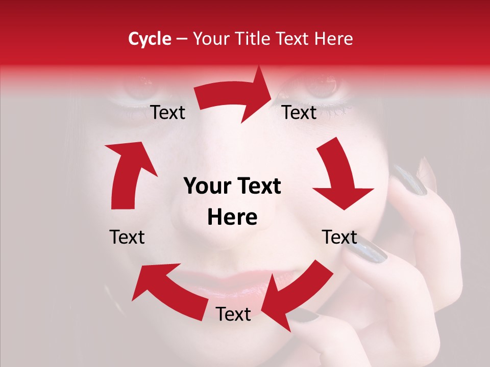 Woman Black Eye PowerPoint Template