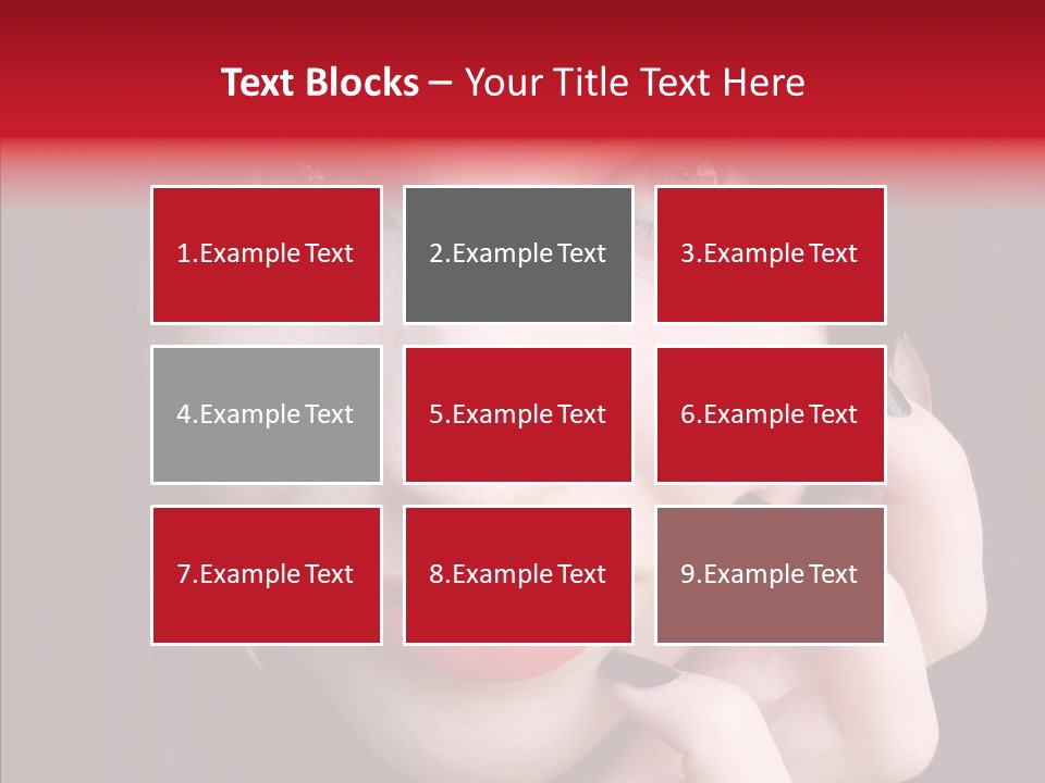 Woman Black Eye PowerPoint Template