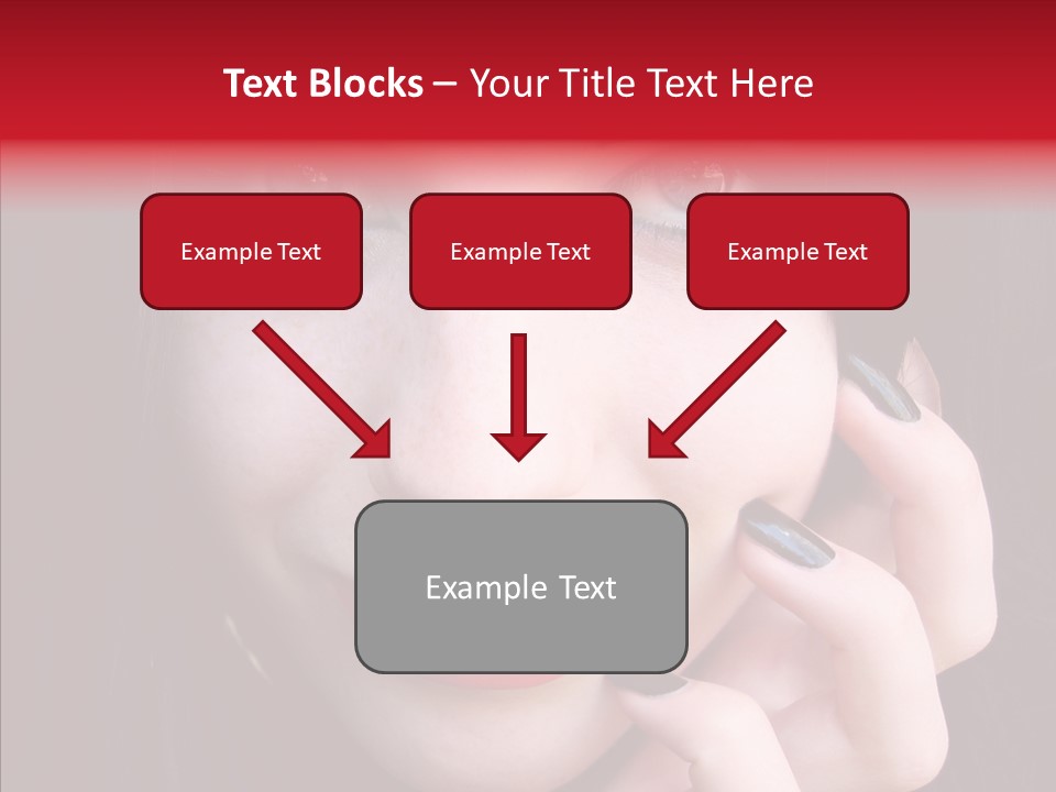 Woman Black Eye PowerPoint Template