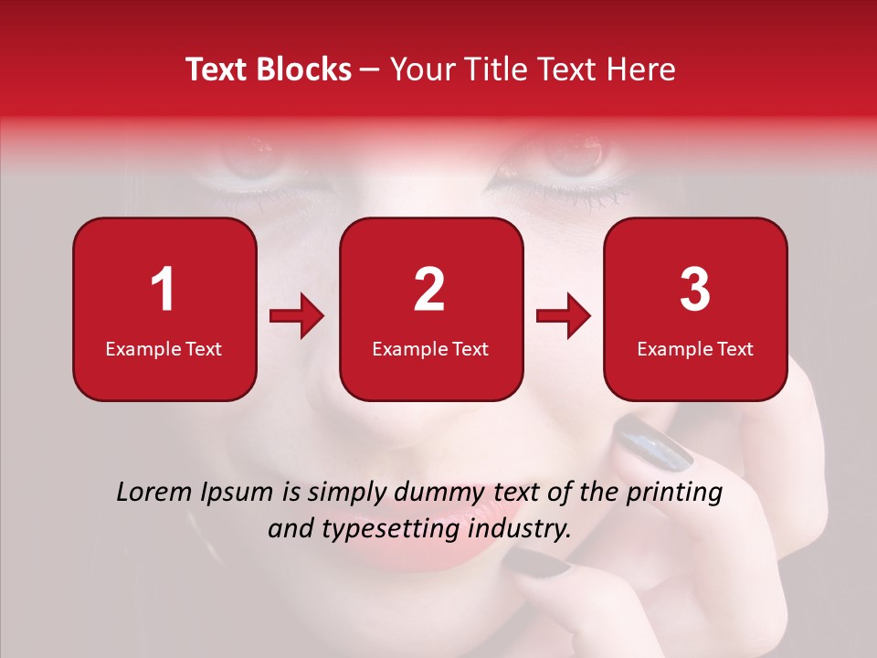 Woman Black Eye PowerPoint Template