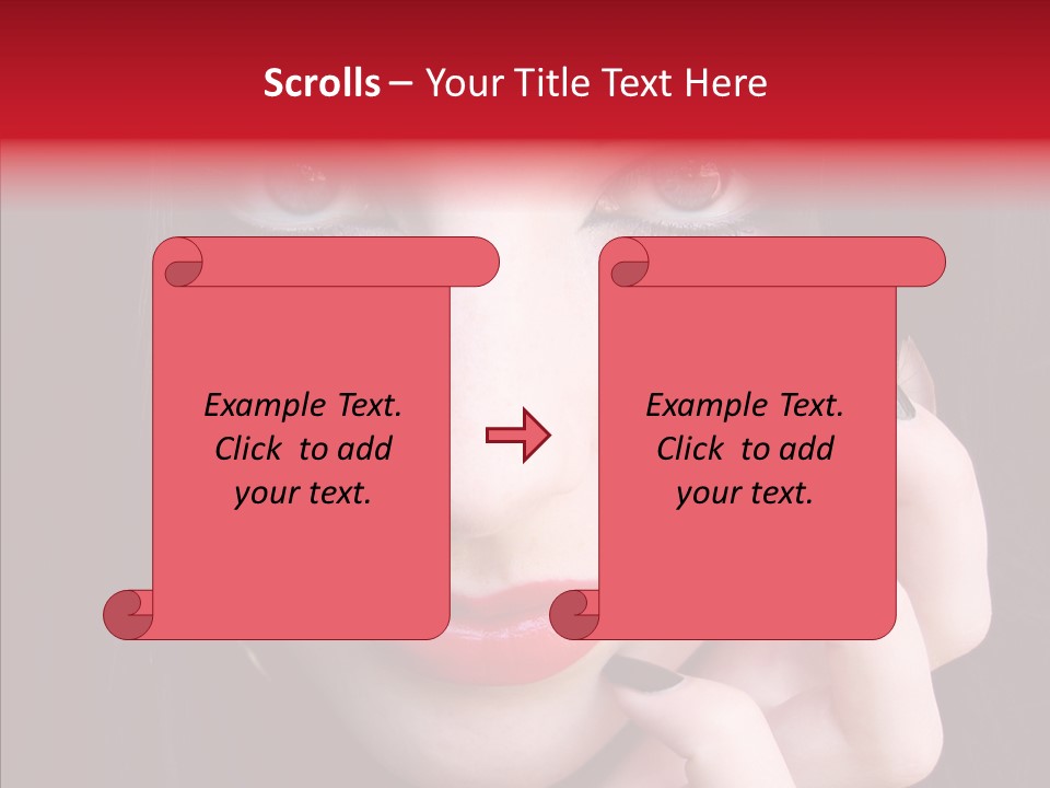Woman Black Eye PowerPoint Template
