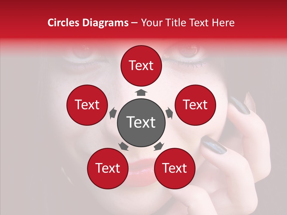 Woman Black Eye PowerPoint Template