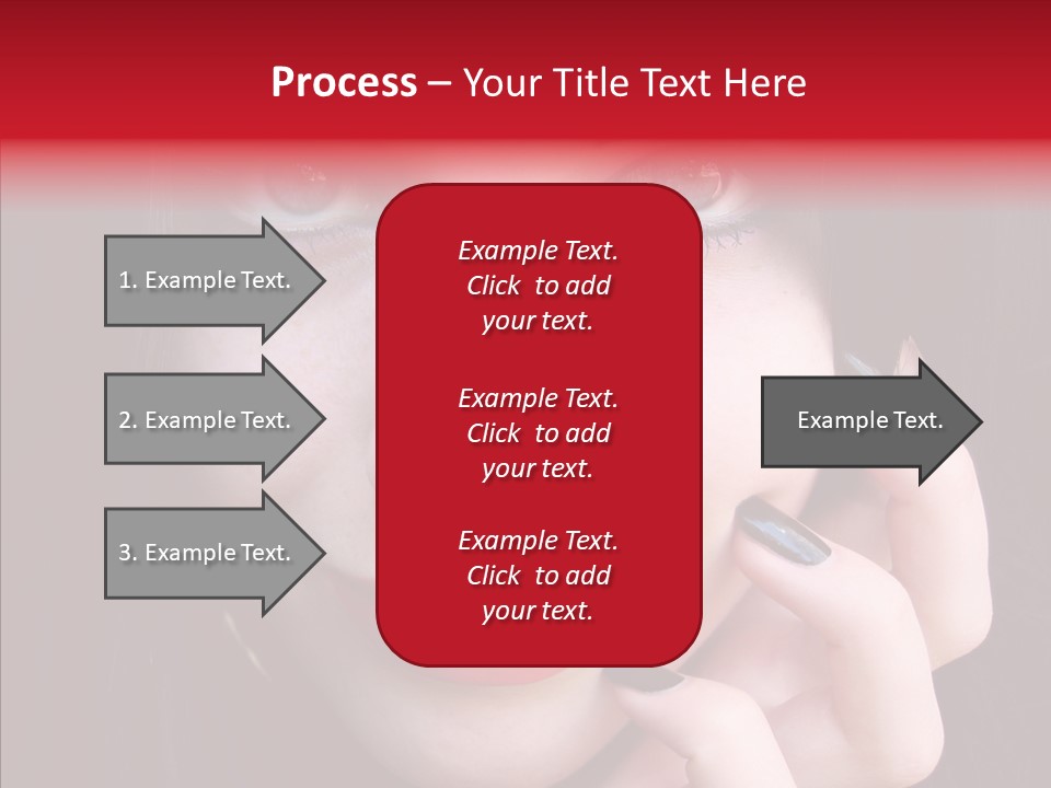 Woman Black Eye PowerPoint Template