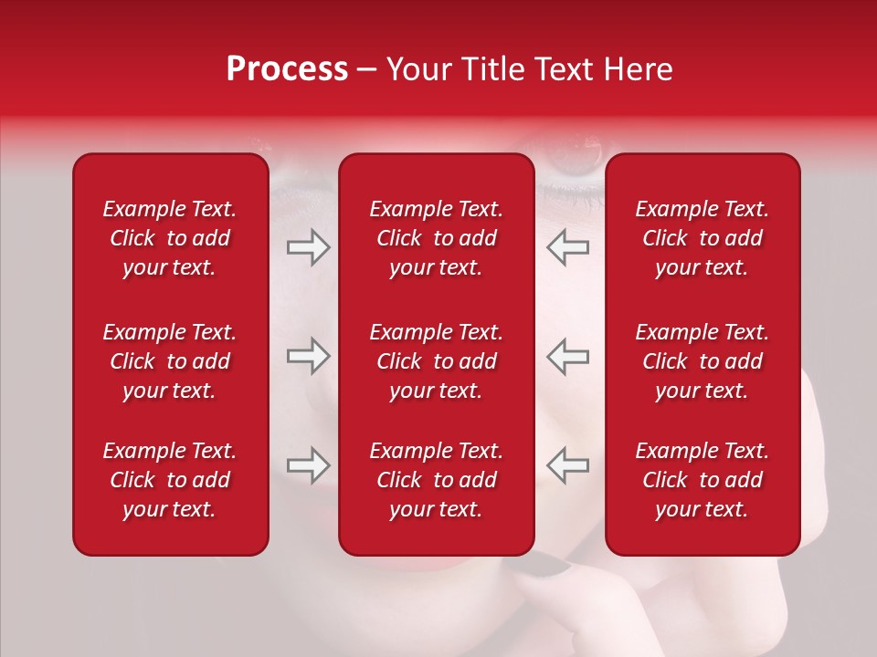 Woman Black Eye PowerPoint Template