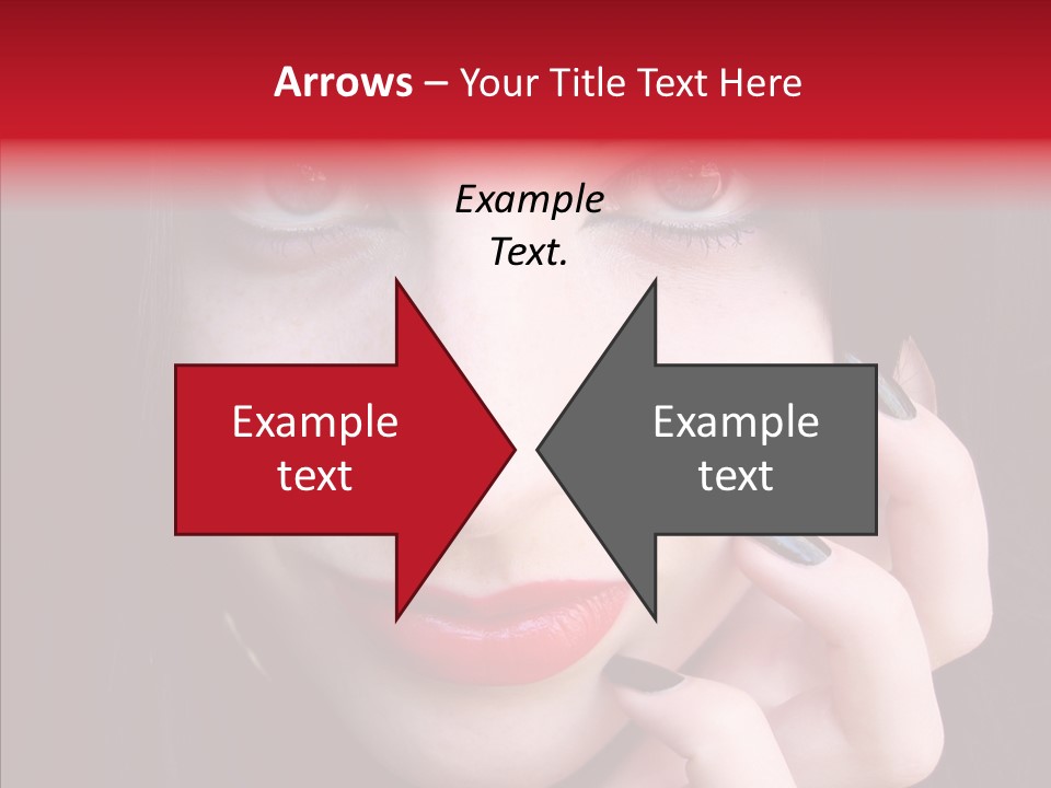 Woman Black Eye PowerPoint Template