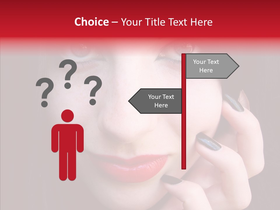 Woman Black Eye PowerPoint Template