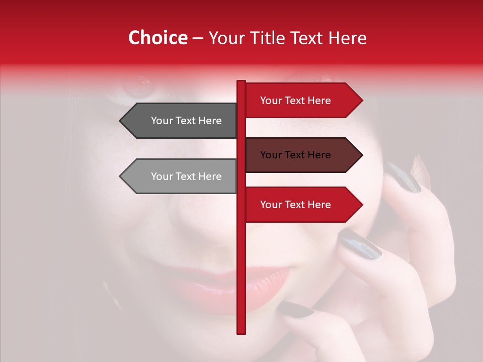 Woman Black Eye PowerPoint Template