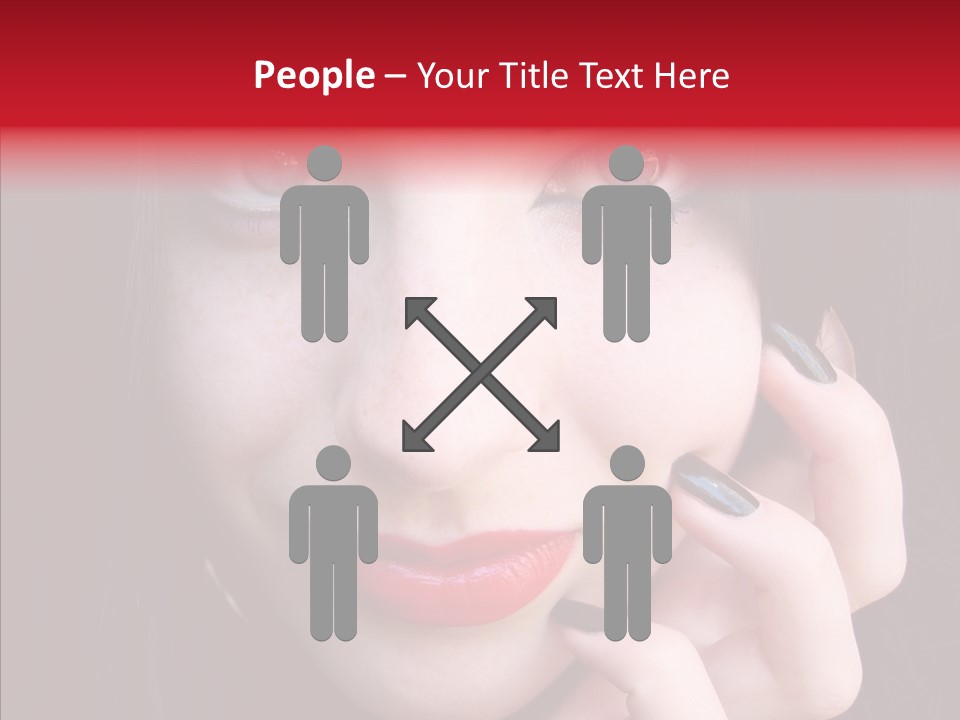 Woman Black Eye PowerPoint Template