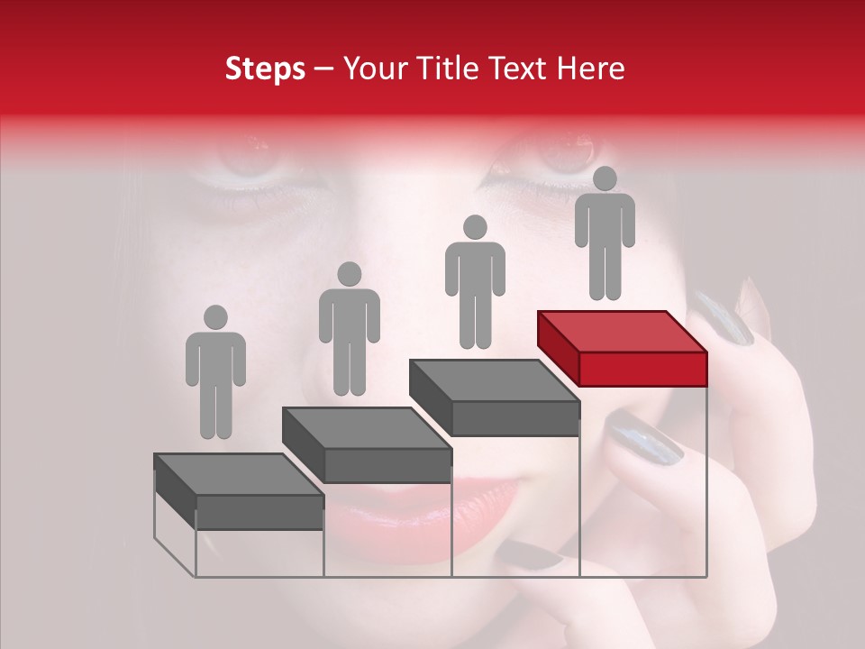 Woman Black Eye PowerPoint Template