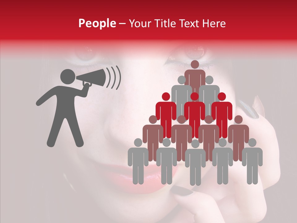 Woman Black Eye PowerPoint Template