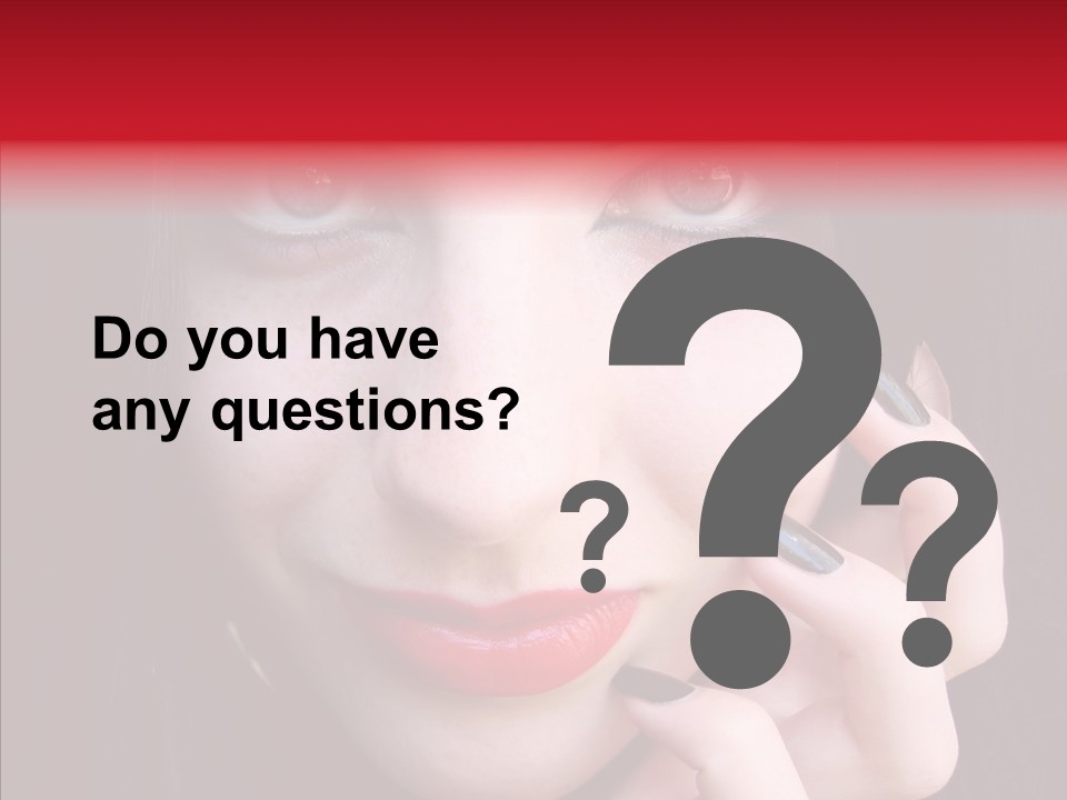 Woman Black Eye PowerPoint Template