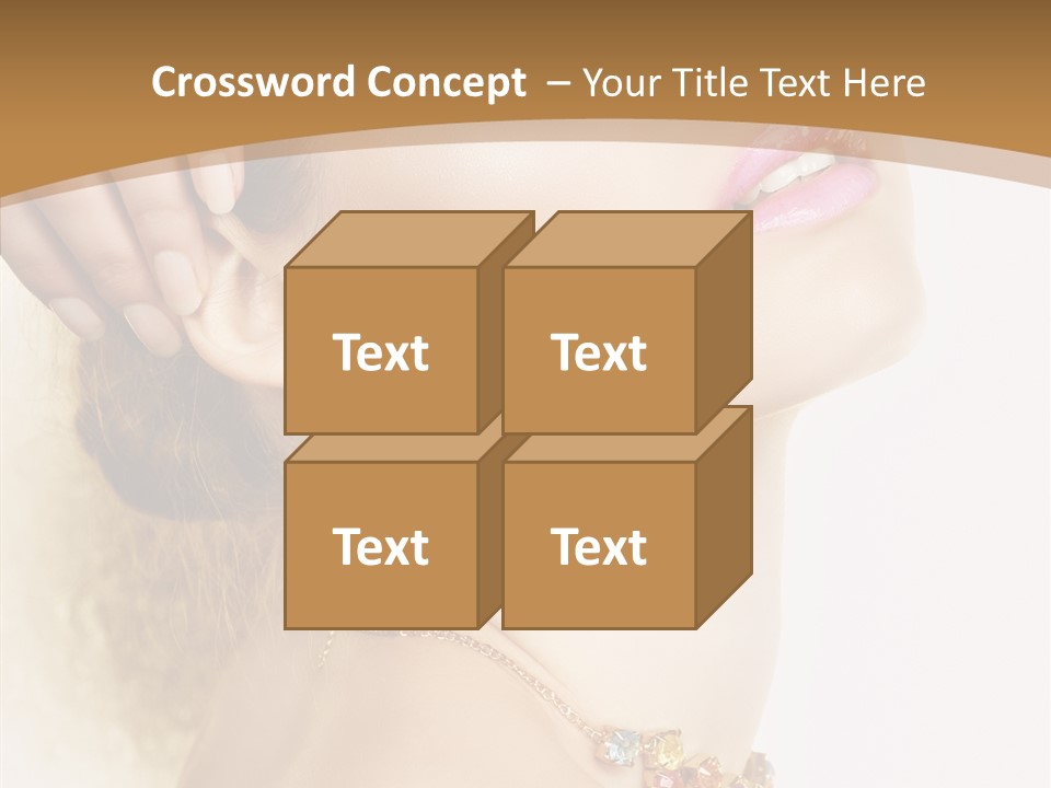 Person Lip Gloss Feathers PowerPoint Template