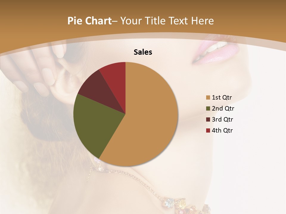 Person Lip Gloss Feathers PowerPoint Template