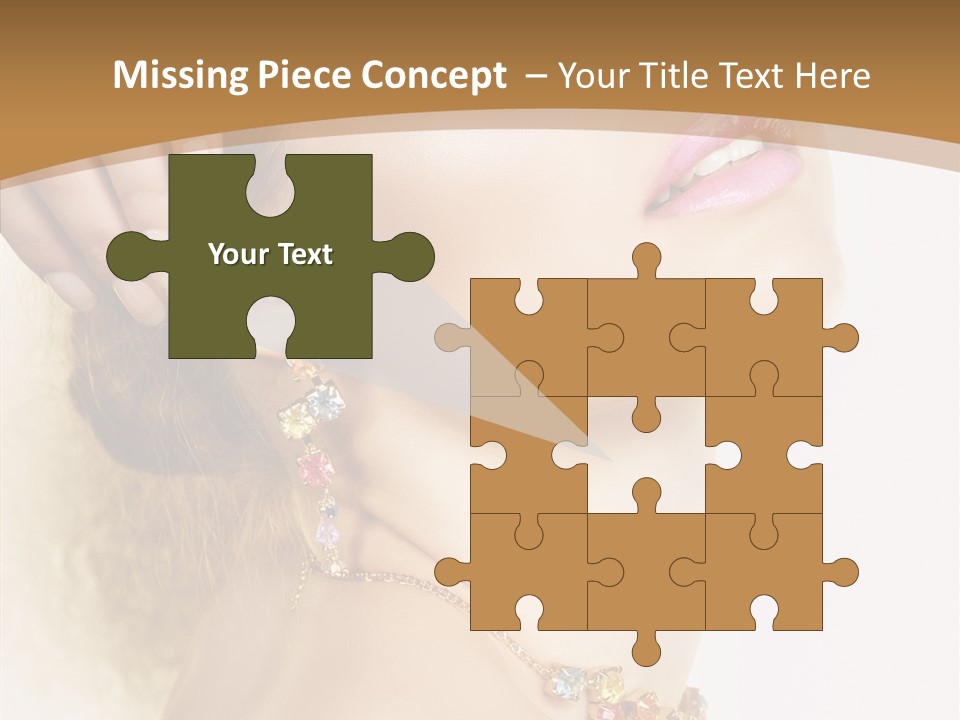 Person Lip Gloss Feathers PowerPoint Template