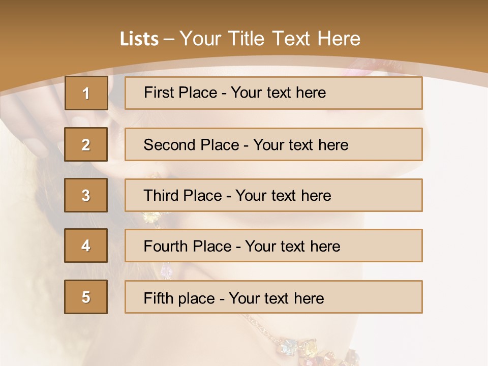 Person Lip Gloss Feathers PowerPoint Template