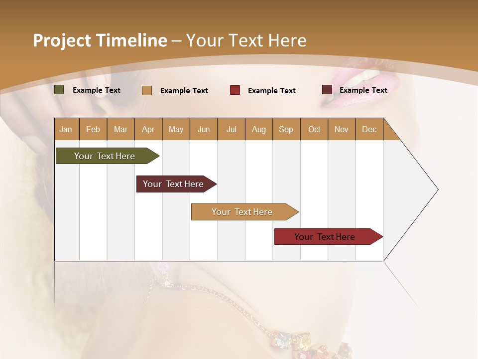 Person Lip Gloss Feathers PowerPoint Template