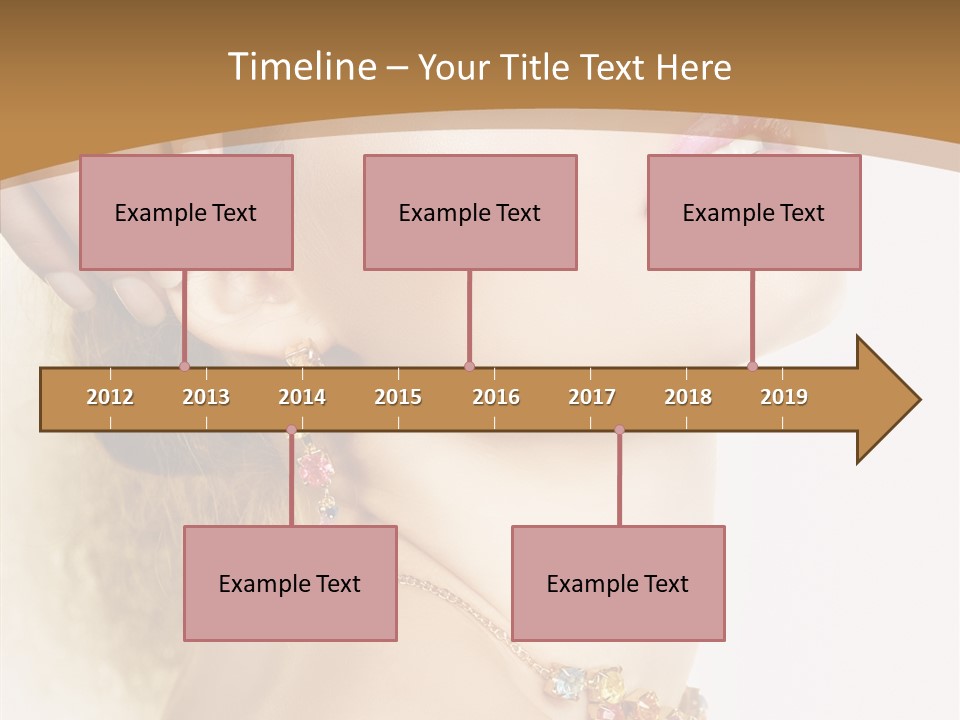 Person Lip Gloss Feathers PowerPoint Template