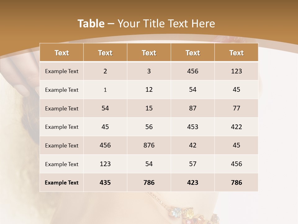 Person Lip Gloss Feathers PowerPoint Template