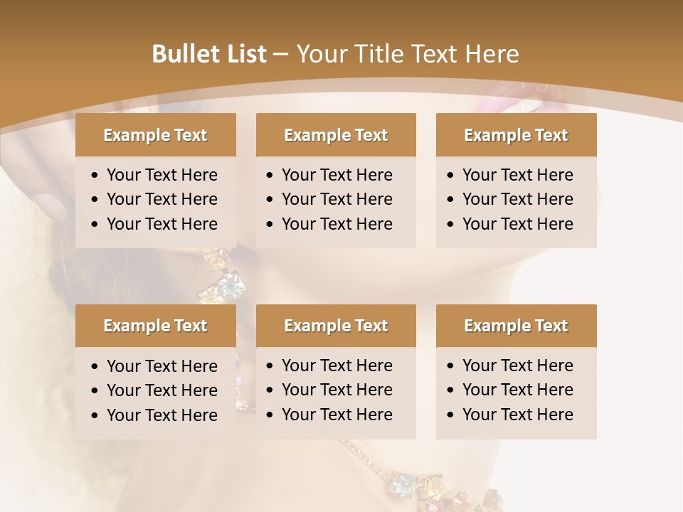 Person Lip Gloss Feathers PowerPoint Template