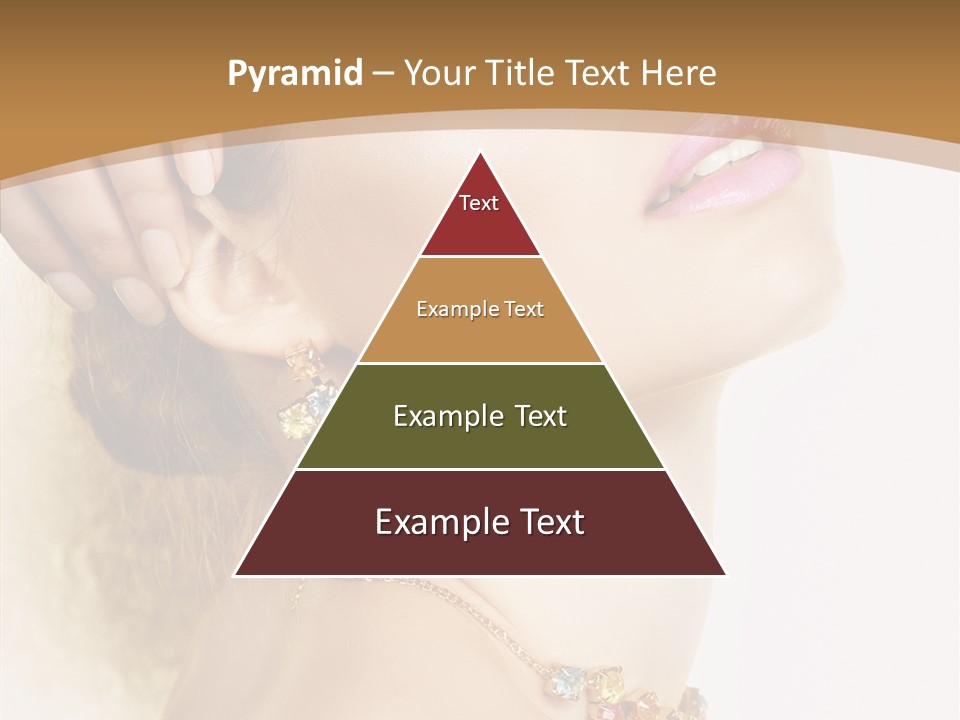 Person Lip Gloss Feathers PowerPoint Template