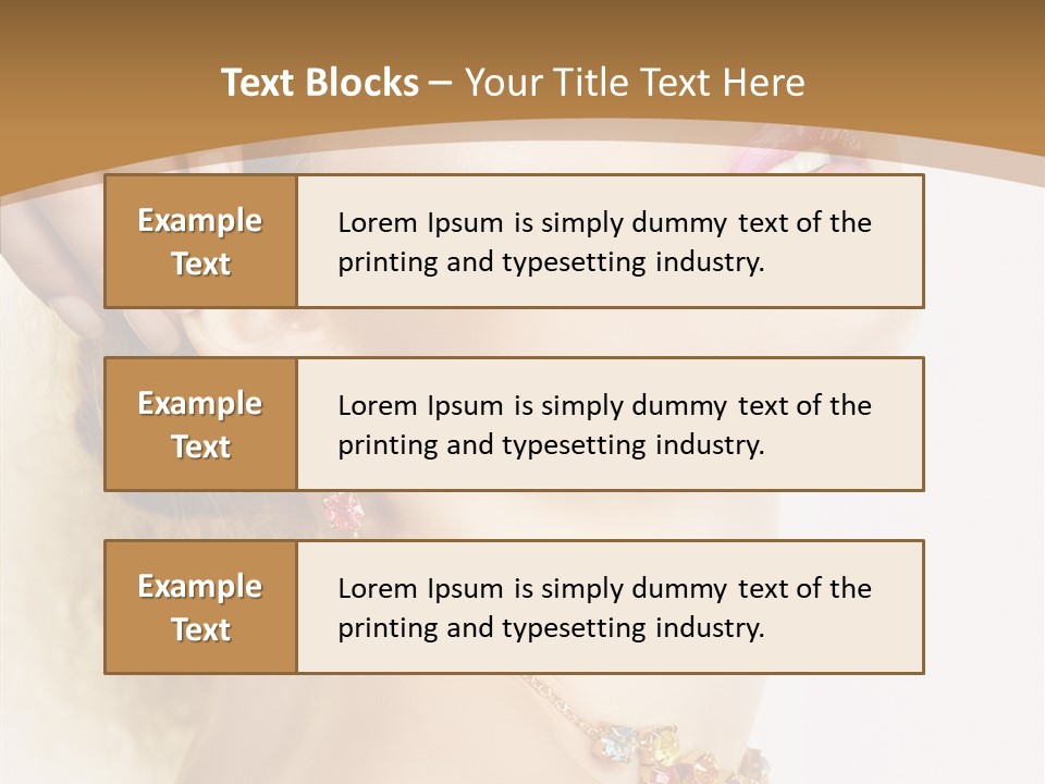 Person Lip Gloss Feathers PowerPoint Template