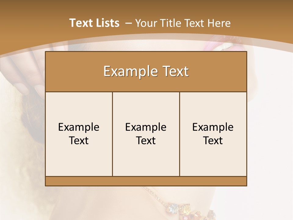 Person Lip Gloss Feathers PowerPoint Template