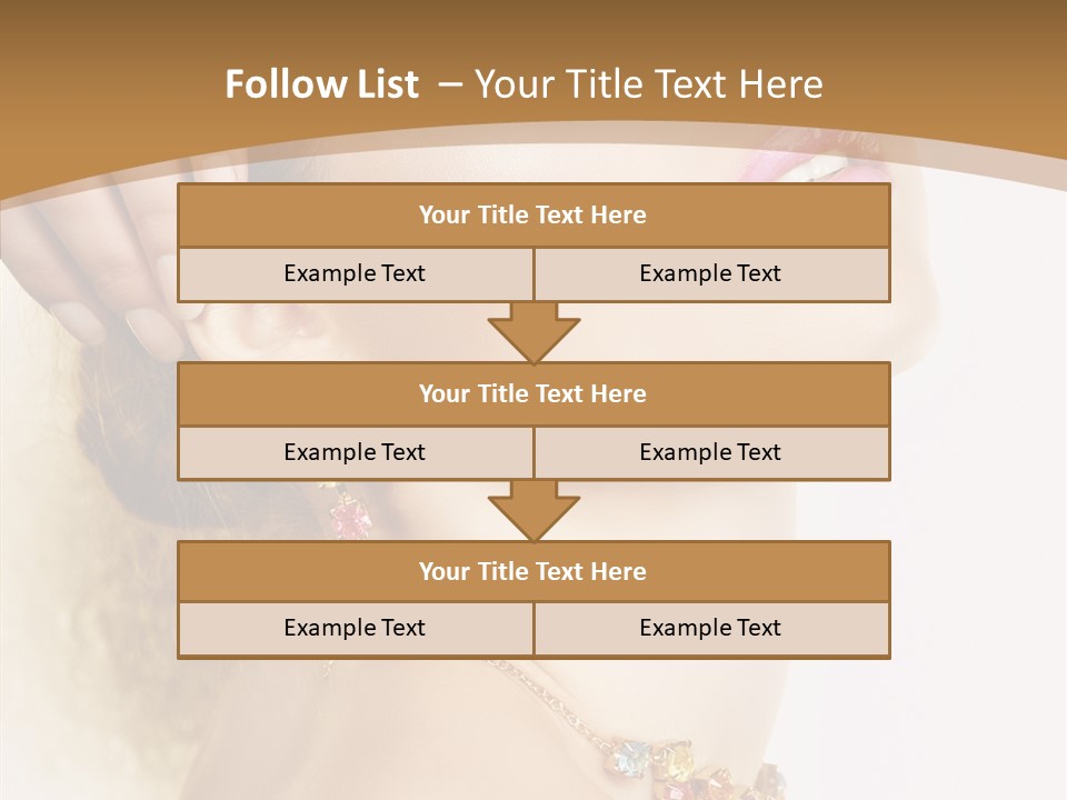 Person Lip Gloss Feathers PowerPoint Template