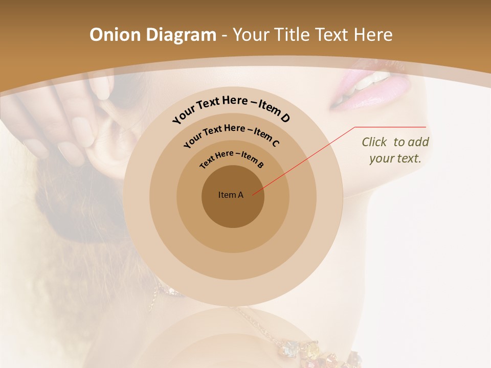 Person Lip Gloss Feathers PowerPoint Template