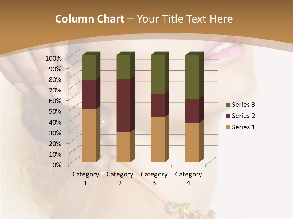 Person Lip Gloss Feathers PowerPoint Template