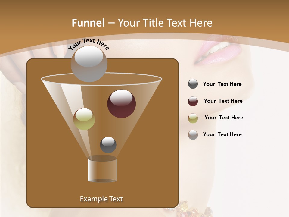 Person Lip Gloss Feathers PowerPoint Template