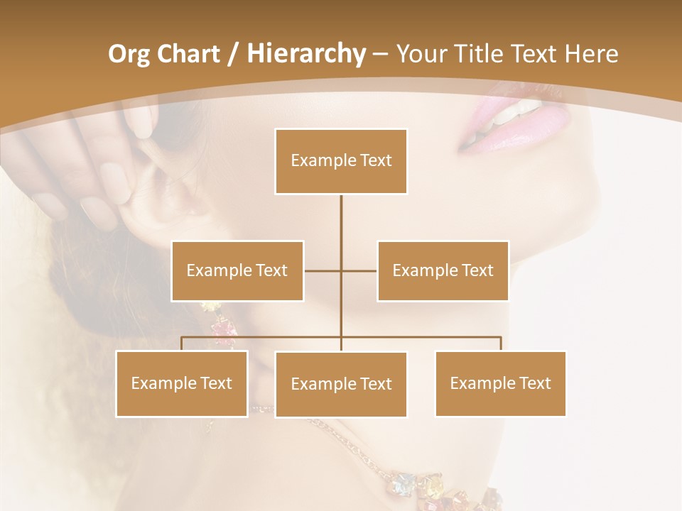 Person Lip Gloss Feathers PowerPoint Template