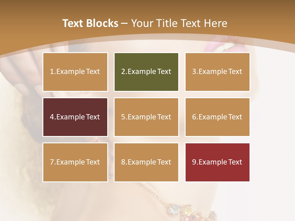 Person Lip Gloss Feathers PowerPoint Template