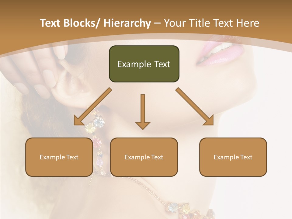 Person Lip Gloss Feathers PowerPoint Template