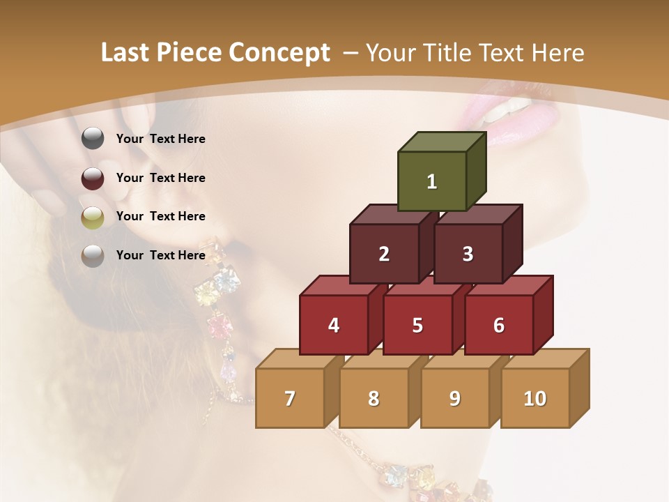 Person Lip Gloss Feathers PowerPoint Template