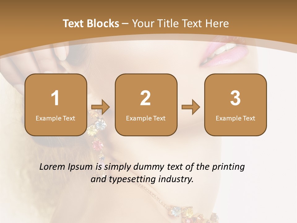 Person Lip Gloss Feathers PowerPoint Template