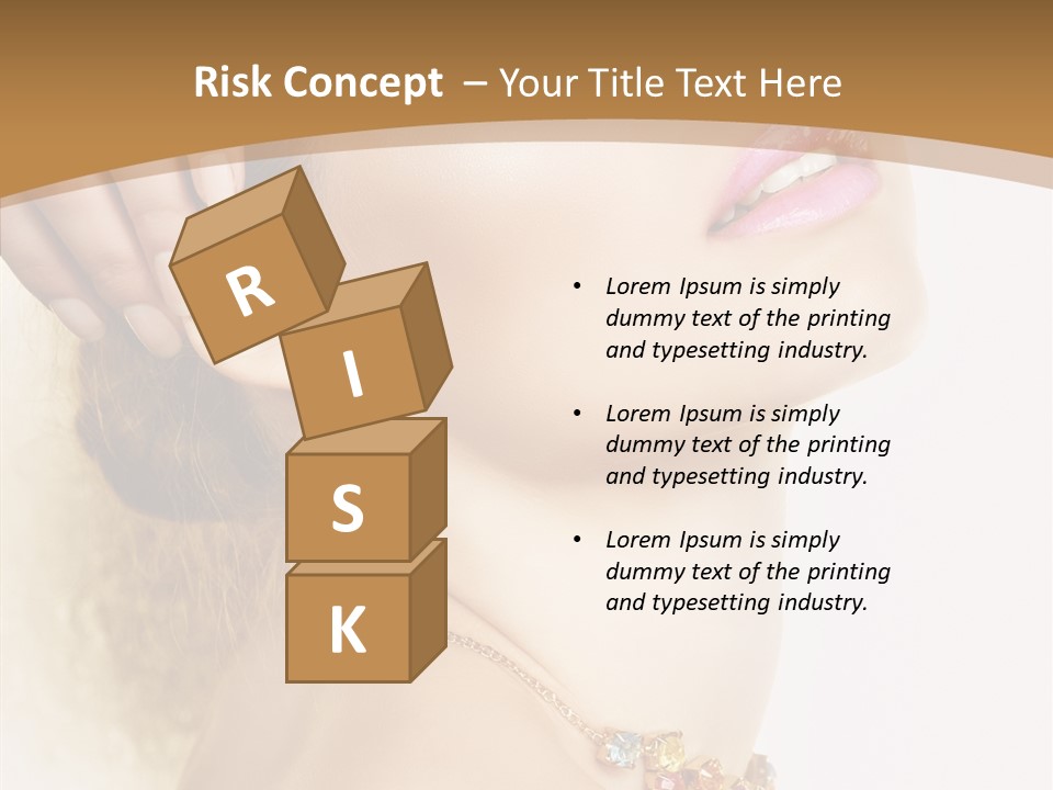 Person Lip Gloss Feathers PowerPoint Template