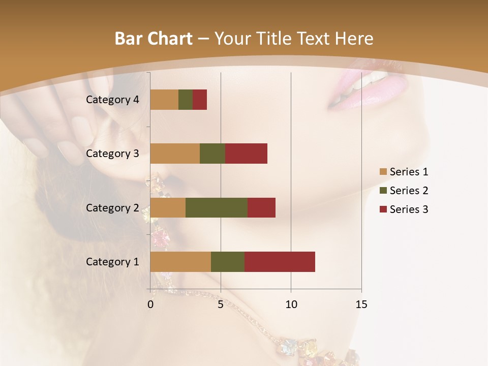 Person Lip Gloss Feathers PowerPoint Template