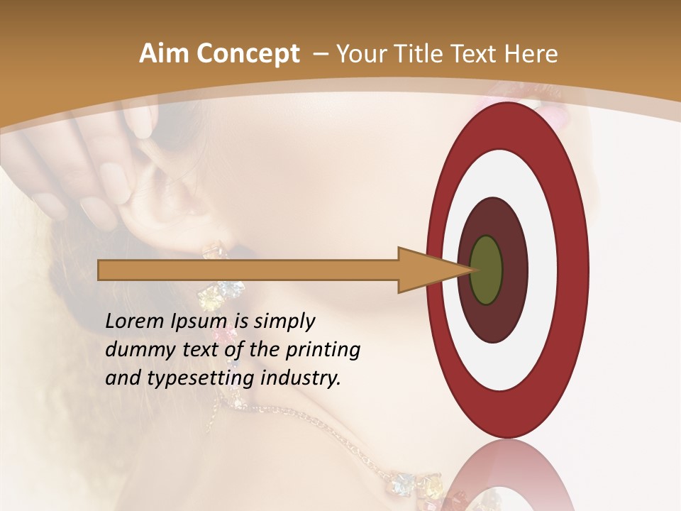 Person Lip Gloss Feathers PowerPoint Template