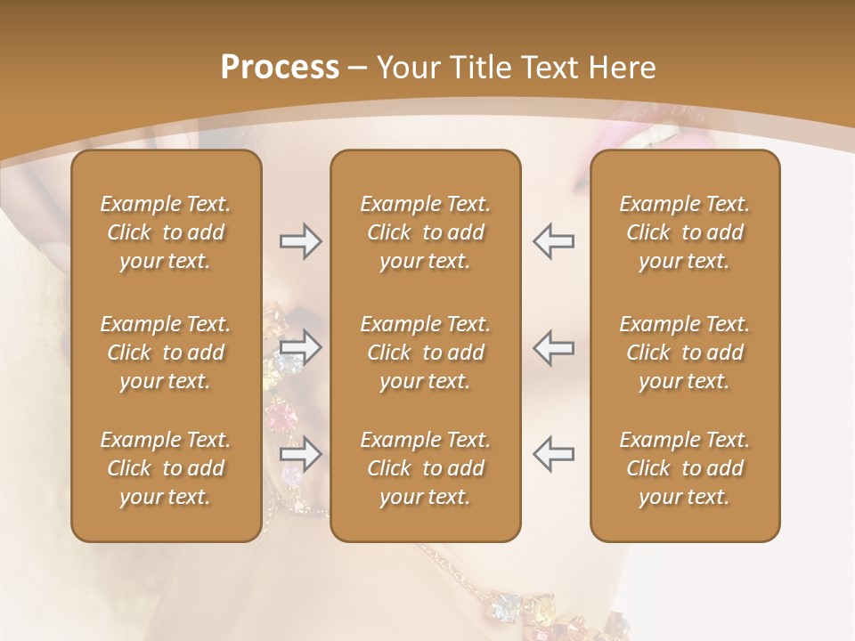 Person Lip Gloss Feathers PowerPoint Template