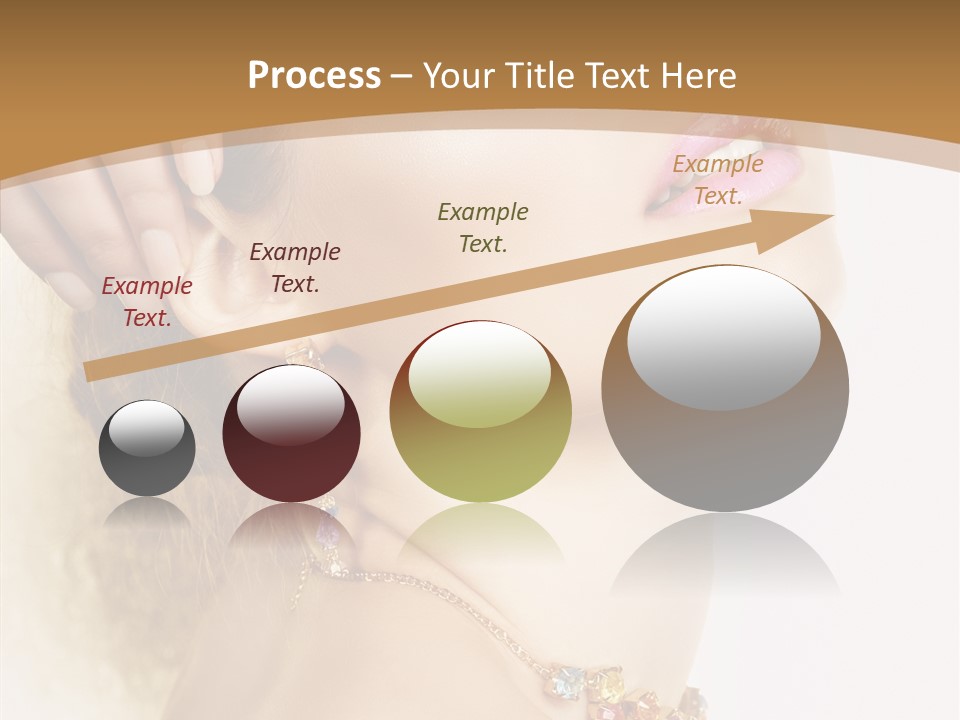 Person Lip Gloss Feathers PowerPoint Template