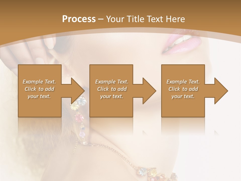 Person Lip Gloss Feathers PowerPoint Template