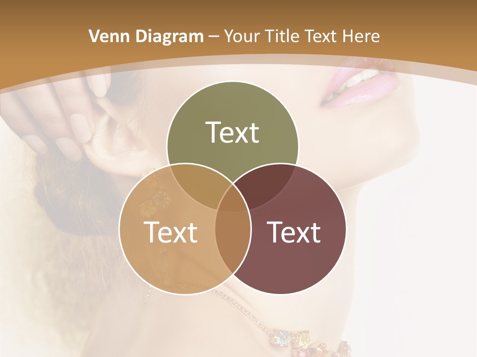 Person Lip Gloss Feathers PowerPoint Template