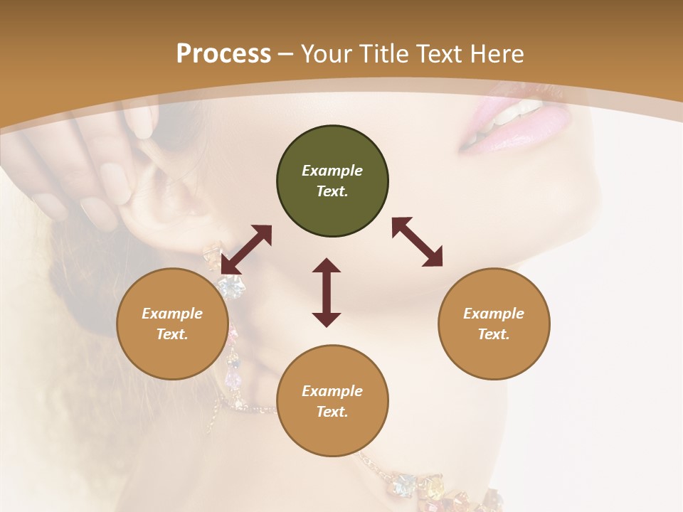 Person Lip Gloss Feathers PowerPoint Template