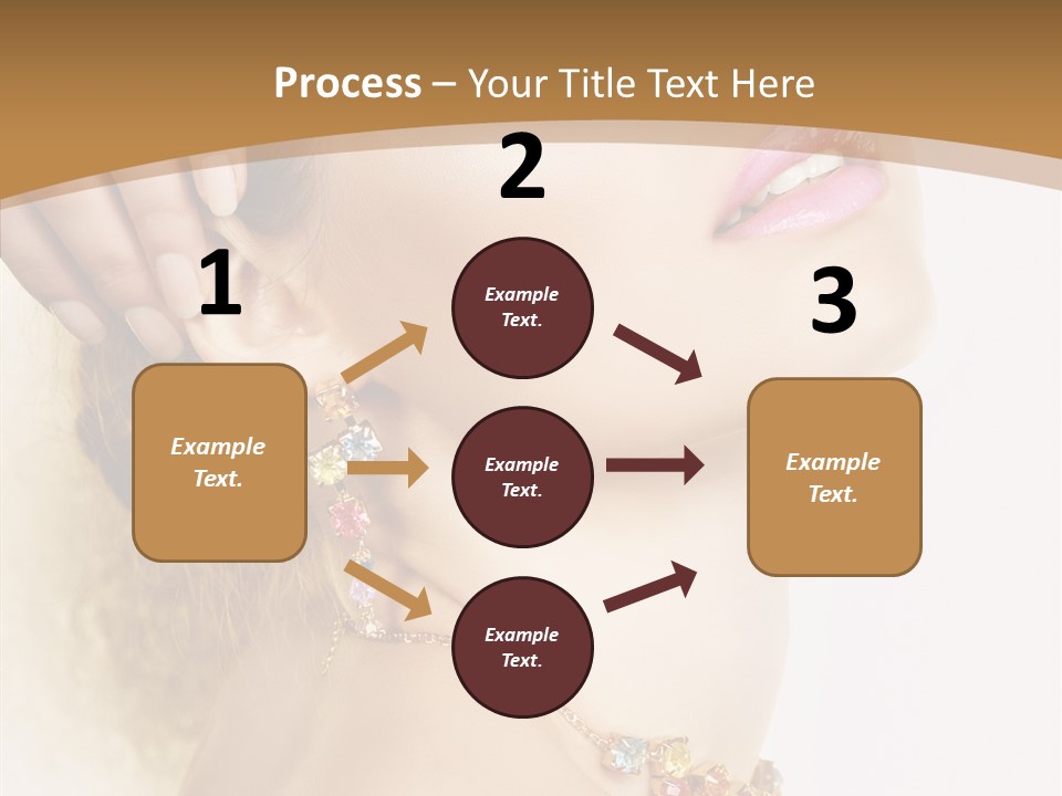 Person Lip Gloss Feathers PowerPoint Template