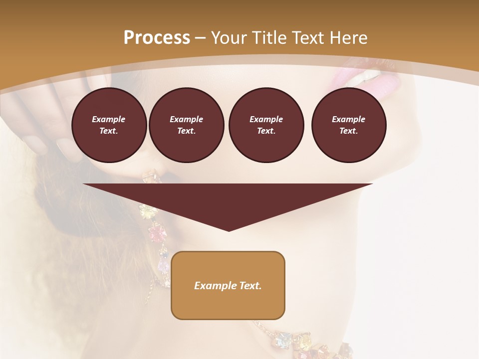 Person Lip Gloss Feathers PowerPoint Template